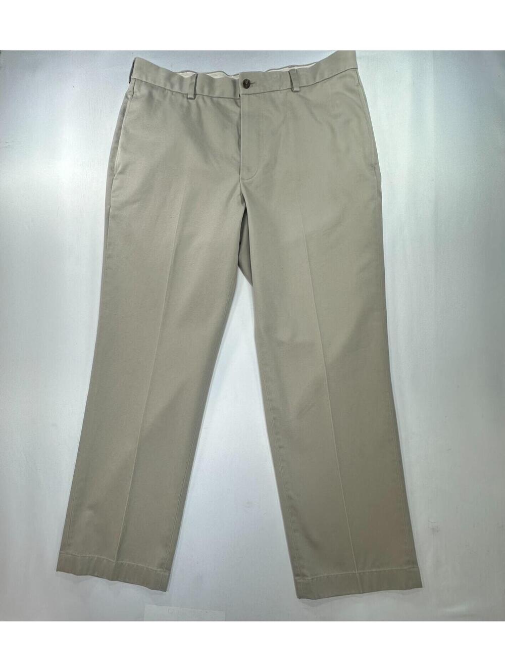 Brooks Bros Advantage Clark Cotton Chinos Brown Mens 37/30